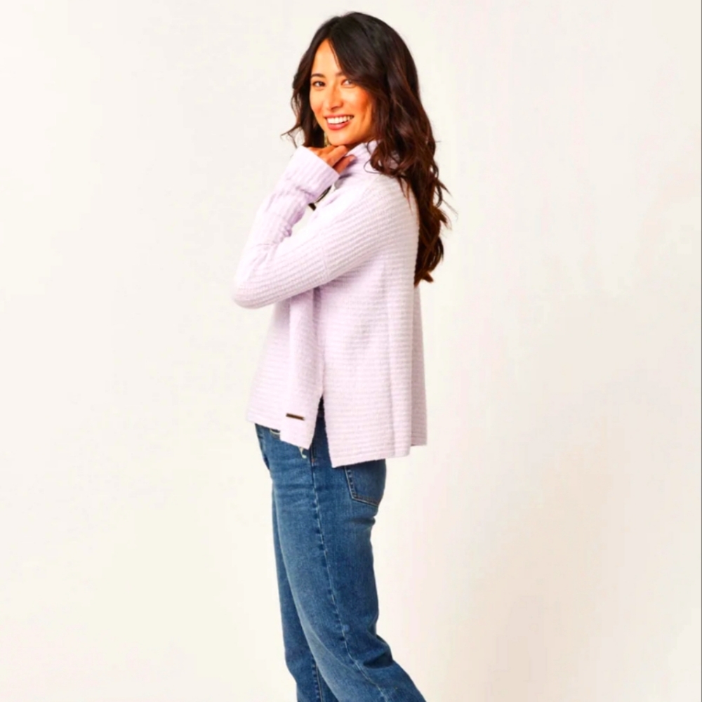 Carve Designs livia sweater lavender small